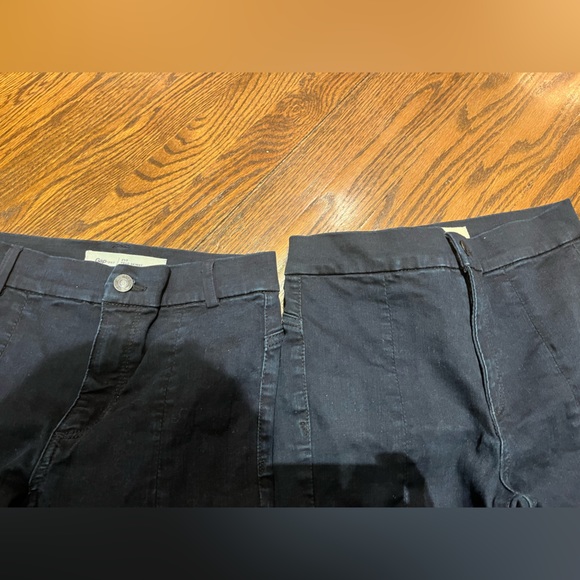 Gap 1969 True Skinny Jeans Dark Wash Stretch Moto Pleated Accordion Knee Stretch - Picture 6 of 6